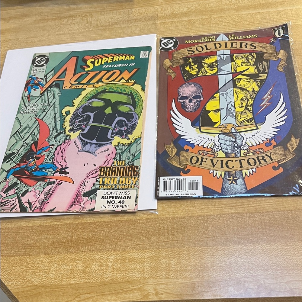 # 0906+ DC Comics Soldiers of Victory Comic Book & Superman Action comics